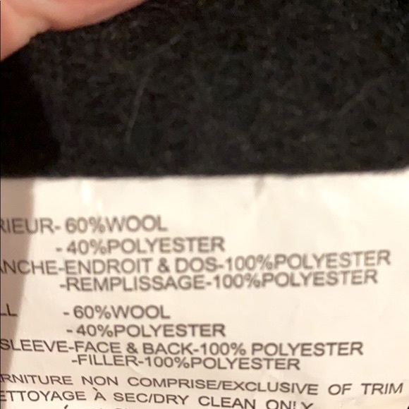 BLACK WOOL COAT w/ Removable Button in Wool Liner!!! Winter Coat! Four Season! - Picture 13 of 16